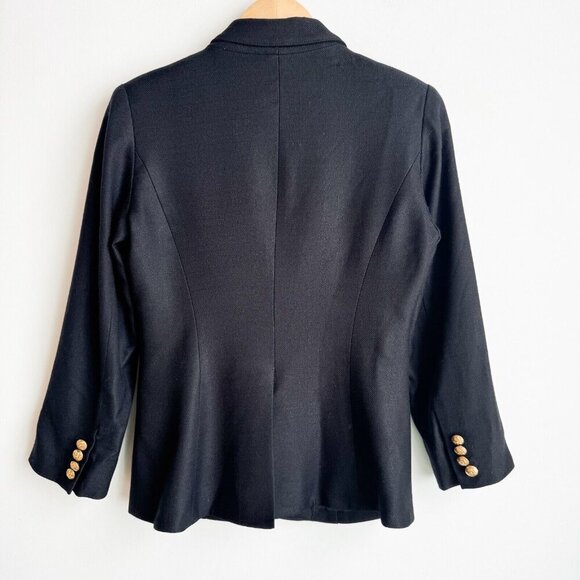 Smythe Black Fitted One button Blazer 6 - Picture 5 of 7